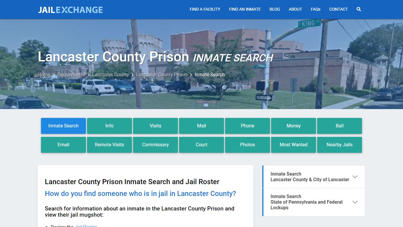 Inmate Search: Roster & Mugshots - Lancaster County Prison, PA